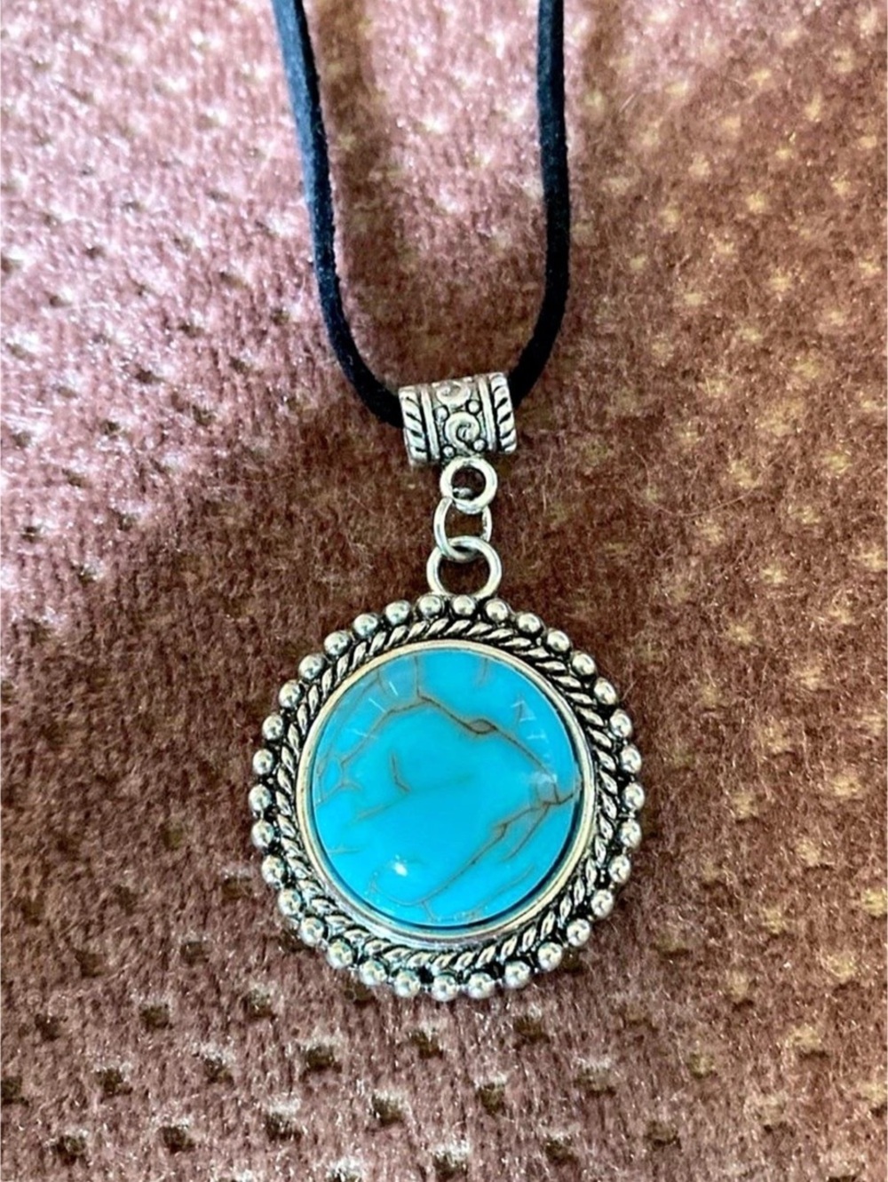 Handmade Turquoise Pendant Necklace